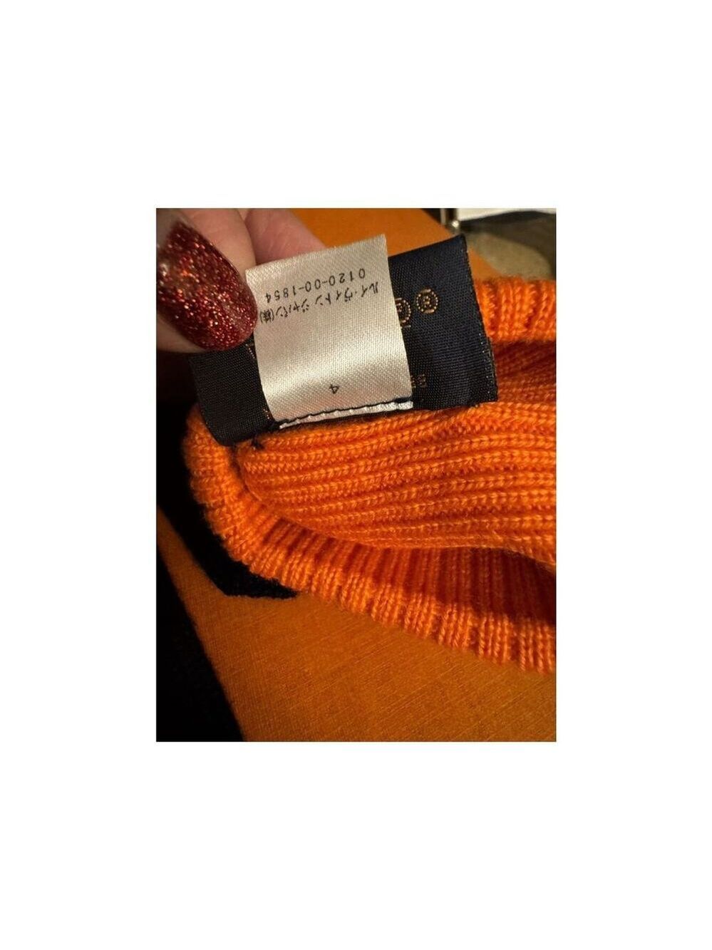 Louis Vuitton Gon Louis Marine Large Navy & Orange Gloves Box, COA - Picture 9 of 14